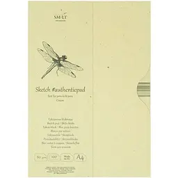 Склейка для ескізів в папці SM-LT Art Authentic А4 80г/м2 100л кремовий колір