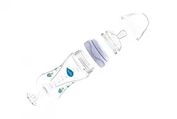 Пляшечка для годування Nuvita Mimic, антиколікова, 250 мл, блакитний (NV6030Blue) - мініатюра 2