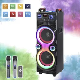 Велика музична колонка NDR 1100 10" Bluetooth колонка з мікрофоном — караоке система FM/USB/AUX (ST)