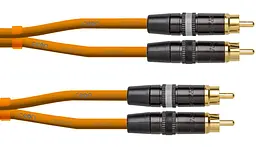 Коммутационный аудио кабель 2xRCA—2xRCA 1.5м Cordial CEON DJ RCA 1,5 O - мініатюра 1
