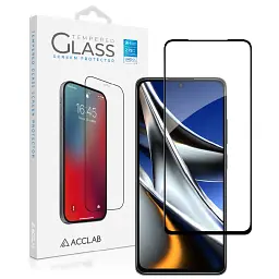 Скло захисне ACCLAB Full Glue Xiaomi Poco X4 Pro 5G Black (1283126535215) - мініатюра 2