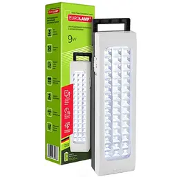 Світлодіодний світильник Eurolamp аварійний з сонячною батареєю 45 SMD, 9W, 6500К (EM-45SMD/9W(S))