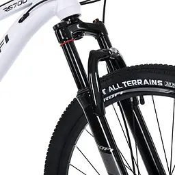 Велосипед SKD75 MTB 2605-2, 26 дюймів, сталева рама 16 Sunrun 24SP білий - мініатюра 10
