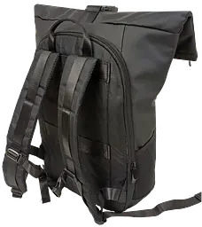 Рюкзак молодіжний проґумований Live in style 18L, чорний, роллтоп, Rolltop-Rucksack - мініатюра 4