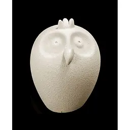Статуетка Linea Sette Ceramiche N85/B Сова 13 см, бежева - мініатюра 2