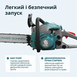 Бензинова пила Konner&Sohnen KS CS20G-16 - мініатюра 6