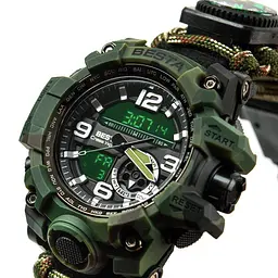 Чоловічий наручний годинник Besta Box Military Light з компасом + подарунковий набір - мініатюра 6