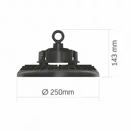 Світильник висотний Videx High Bay LED 100W 5000K Чорний (VL-HB01-1005B) - мініатюра 4