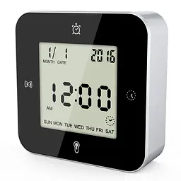 Годинник настільний Technoline WT344 Black/Silver (WT344), Чорний - мініатюра 2