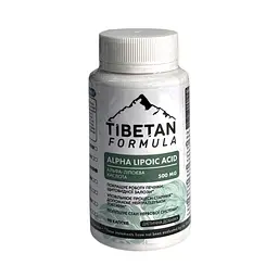 Альфа-ліпоєва кислота Tibetan Formula вітамін N 90 капсул