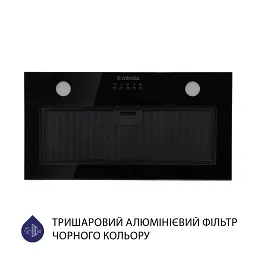 Витяжка вбудована Minola HBI 52622 BL GLASS 700 LED - мініатюра 4