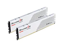 Пам'ять для настільних комп'ютерів G.Skill 32 GB (2x16GB) DDR5 5600 MHz Ripjaws S5 White (F5-5600J4040C16GX2-RS5W) - мініатюра 1