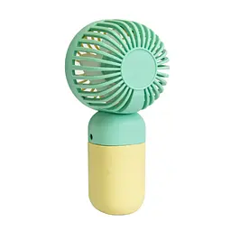 Акумуляторний вентилятор маленький настільний з ручкою Mini Fan Z8 - мініатюра 3