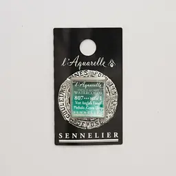 Акварельна фарба Sennelier, полукювета, S1, Фтало-зелений глибокий (Phthalo. Green Deep)