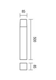 Стовпчик TOGO ST50 E27 1X13W IP44 DG (5.1.1) Redo 9266 - мініатюра 3