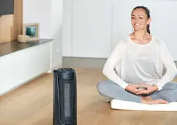 Тепловентилятор BLACK+DECKER 2,0 кВт, площа обігріву 20 кв.м., Підлоговий, Чорний (BXSH2002E) - мініатюра 3