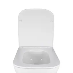 Унітаз підвісний Qtap Crow безобідковий з сідінням Soft-close QT05335171W, Білий - мініатюра 7