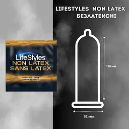 Презервативи LifeStyles Non Latex 12 шт. (ROZ6400230499) - мініатюра 3