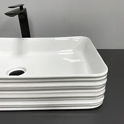 Умивальник VBI Volturino white накладний VBI-012619, Білий - мініатюра 2