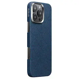 Карбоновий чохол Pitaka Tactile Woven Case PTK Classic Monogram Dark Blue для iPhone 16 Pro (KI1603PTK) - мініатюра 2