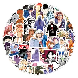 Стікерпак Хлопчики двадцятого століття Набір наклейок GeekLand 20th Century Boys 55 штук