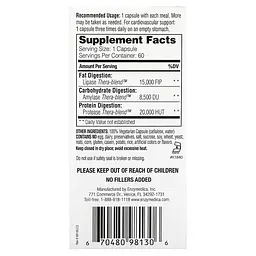 Ензими Lypo Gold For Fat Digestion 60 капсул Enzymedica vit0006018 - мініатюра 2