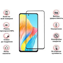 Захисне скло BeCover для Oppo A98 5G Black (709772) - мініатюра 3