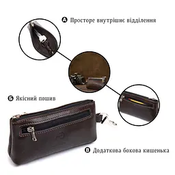 Шкіряна ключниця Grande Pelle 11381 коричневий - мініатюра 4