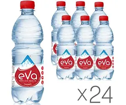 Acqua Eva, 0,5 л, Упаковка 24 шт., Аква Ева, Вода гірська, газована, ПЕТ - мініатюра 1
