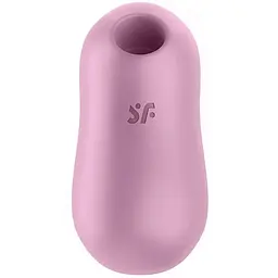 Вакуумний стимулятор із вібрацією Satisfyer Cotton Candy Фіолетовий - мініатюра 3