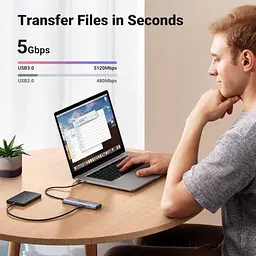 USB-хаб UGREEN 4-Port USB-C Hub (UGR-15395) - мініатюра 4