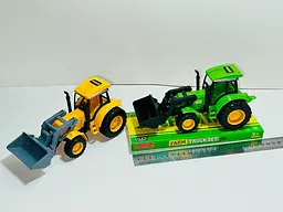 Іграшковий набір тракторів-навантажувачів Farm truck set (2 шт), інерційні моделі з рухомим ковшем (858-1) в асортименті