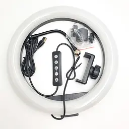 Кільцева LED лампа 26см 15W RGB 8 кольорів для фотографів блогерів тиктокерів візажистів SOFT RING LIGHT MG26