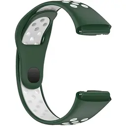 Ремінець DK для Xiaomi Redmi Watch 3 Active / 3 Lite Silicone Sport Band Nike (green / white) - мініатюра 2