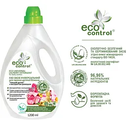 Засіб для прання дитячої білизни Eco Control Ніжний дотик 1.2 л - мініатюра 2