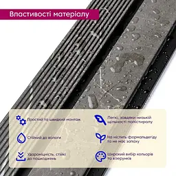 Декоративна PS рейка 122x2900x12мм (D) SW-00001751 - мініатюра 4