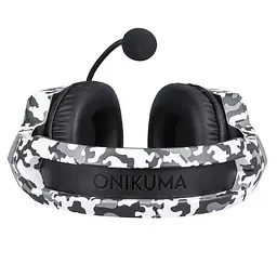 Дротова ігрова гарнітура Onikuma Gaming with LED K8, USB, 3.5mm, 2.2m, Camouflage-White - мініатюра 4