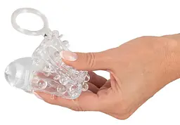 Насадка на пеніс Crystal Skin Penis Hülle 11 см прозорий - мініатюра 7