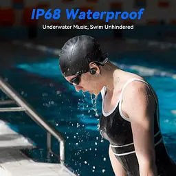 Навушники Voistek Bone Conduction, Bluetooth 5.3 з MP3-плеєром 32 ГБ, IP68 Водонепроникні вібрирні спортивні навушники - мініатюра 6