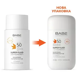 Сонцезахисний супер флюїд Babe Laboratorios Super Fluid Depigment+, SPF 50, 50 мл - мініатюра 2