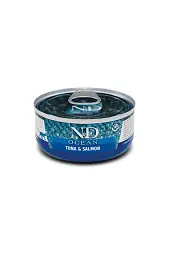 Вологий корм для котів Farmina Фарміна N&D Ocean з тунцем та лососем консерва 70 г