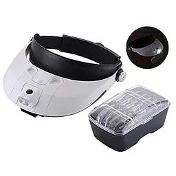 Лупа бінокулярна MG-81001 з Led-підсвіткою. 1.2Х 1.8Х 2.5Х 3.5Х - мініатюра 2