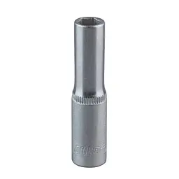 Торцева головка глибока 1/4", 6 ган. 07 мм Alloid