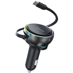 АЗП Proove Hammer 81W (Type-C + USB) + Retractable Type-C Cable - мініатюра 7