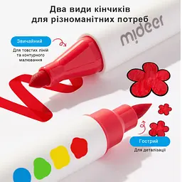 Набір двосторонніх маркерів Mideer Dual-tip 12 кольорів (MD4308) - мініатюра 3