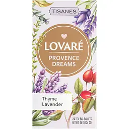 Чай Lovare Tisanes Provence Dreams бленд трав’яного та плодового чаю з квітами 36 г (24 шт. х 1.5 г) - мініатюра 2