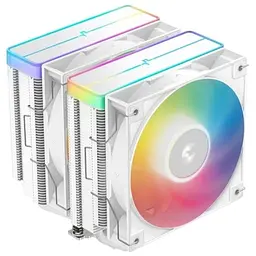 Кулер для процесора AG620 ARGB V2, White, алюміній/мідь, 2x120 мм ARGB Deepcool teh0027844