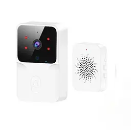 Дзвінок дверний розумний з відеодомофоном та Wi-Fi камерою Білий