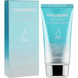 Сонцезахисний крем для обличчя FarmStay Hyaluronic UV Shield Block Cream SPF50+ PA+++, 70 мл - мініатюра 2