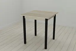 Стіл кухонний Ferrum-decor Дієго 75x80x80 Чорний ДСП Сонома 16мм (FRD-106309) - мініатюра 2